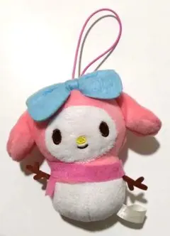 最終値下　マイメロディ ぬいぐるみ ストラップ付き