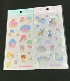 【未開封】キキララ キラぷくシール2枚セット リトルツインスターズ