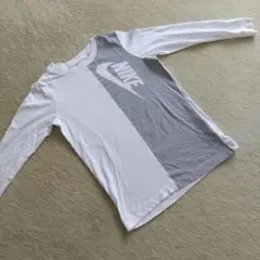 Nike 長袖カットソー M ホワイト/グレーロンティー