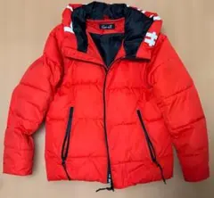 CavariA(キャバリア)フードロゴストレッチ中綿ブルゾン RED 44