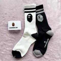 アベイシングエイプ BAPE 靴下ソックス2点セット