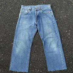 OLD UNIQLO 00s ブルー ストレートデニム 古着