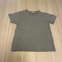 Champion グレー 半袖Tシャツ ポケット付き