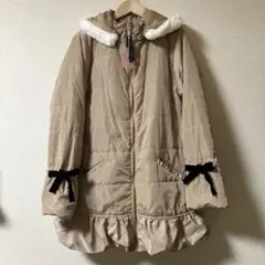 RICO SUCRE ベージュ フリルコート M