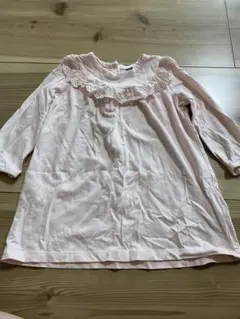 babyGap ピンク レース付きフリル ワンピース
