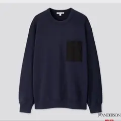 UNIQLO JW ANDERSON ネイビー スウェットシャツ　Lサイズ