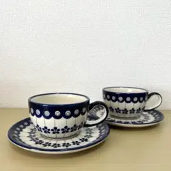 ポーリッシュポタリー ポーランド食器 スープカップ 2個セット