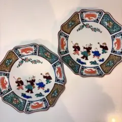 古伊万里 錦手 宝尽くし文様 七寸皿 2枚 - メルカリ