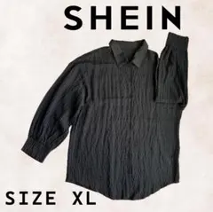 【新品・未使用】SHEIN テクスチャー シアーブラウスのサムネイル