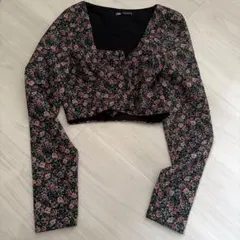 花柄 ジャケット ミニ丈のサムネイル