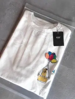 KEN NAKAYAMA × ear PAPILLONNER　コラボ白Tシャツのサムネイル