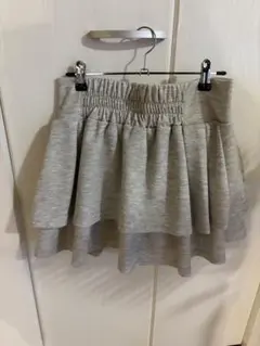 新品未使用⭐︎グレー ティアード ミニスカート