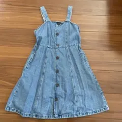 GU デニムジャンバースカート 150cm
