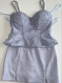 美品 ROBE de FLEURS 水色 ナイトドレス XS