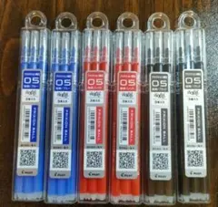 【3本×6セット】フリクション FRIXION インク 替芯0.5 赤 青 黒