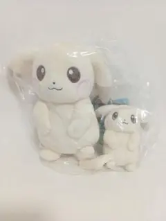 カラビナ付きマスコット ぬいぐるみ ぽこ あ ポケモン ピカチュウ（うすいろ）