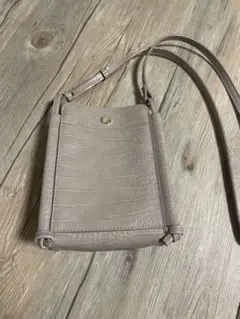 OPAQUE.CLIPクロコダイル風 ショルダーバッグ