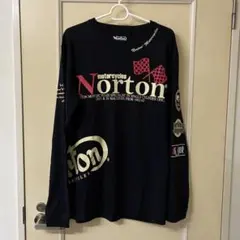 Norton Motorcycles 長袖カットソー ブラック XL ワッペンのサムネイル
