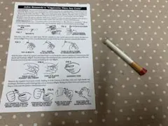 100円 シガースルー タバコ たばこ 貫通 マジック 手品 不思議】タバコがコインを貫通！？一世を風靡した伝説のマジック