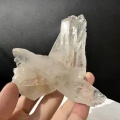 天然石水晶のクラスター　置物D.400