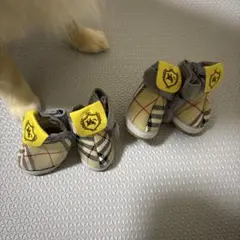 【犬用靴】チェック柄 サイズ2