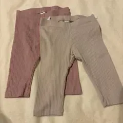 美品　H&M ベビーレギンス 2色セット 68cm オーガニックコットン