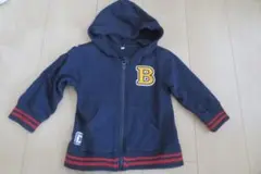 クマワッペン☆ネイビーパーカー90㌢
