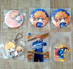 ブルーロック　國神錬介　サンリオ　缶バッチ　ラバーマスコット　6点セット