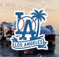 ロサンゼルス・ドジャース 防水ステッカー 14cm