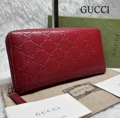 58 美品 GUCCI SOHO 長財布 ラウンドファスナー na5 - メルカリ
