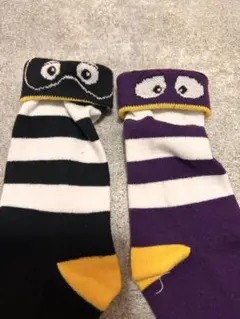 マクドナルド キャラクターソックス ストライプ