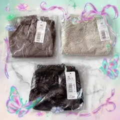 エメフィール♥️ショーツ パンティ 無地 レース Mのサムネイル