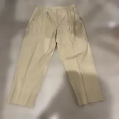 パパス☆XLベージュ プリーツ入り チノパン