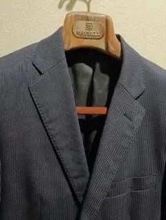 green label relaxing　ネイビーストライプスーツ　46size