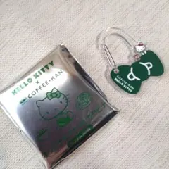 珈琲館 ハローキティ アクリルカラビナ リボン 緑 グリーン