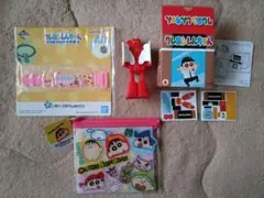 マクドナルド　ハッピーセット　クレヨンしんちゃん　ラバータイ　ポーチ　3点セット