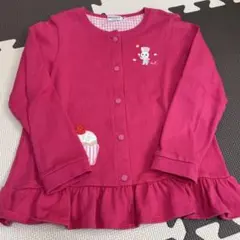 ミキハウス　ピンク カーディガン