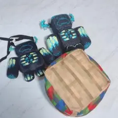 マイクラ　ウォーデンぬいぐるみ　ポシェットブロック　ぬいぐるみ 約20cm