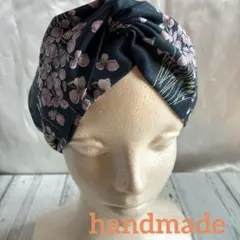 ハンドメイド クロスターバン ヘアバンド 花柄