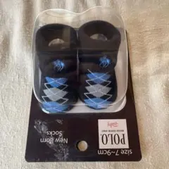 Polo ベビー靴下 アーガイル模様 7-9cm