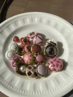 ピンク系アソート　ボタン