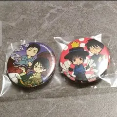 名探偵コナン コナンプラザ から紅の恋歌 缶バッジL 平次 & 和葉