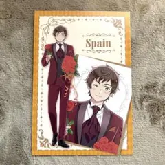 ヘタリア　スペイン　ポストカード　AMOカフェ　バレンタイン　花束　アモカフェ