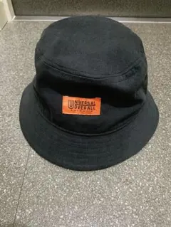 ユニバーサルオーバーオール バケットハット(黒色) Mサイズ
