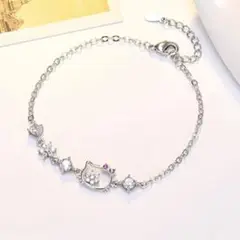 在庫わずか！　レディース　ブレスレット　キティ　スターブレスレット