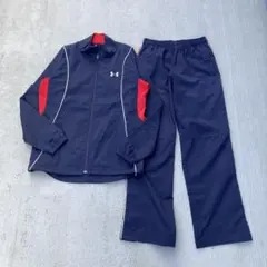 アンダーアーマー　セットアップ　トラックジャケット　トラックパンツ　デカロゴ