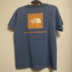 THE NORTH FACE バンダナ柄 Tシャツ 水色 Mのサムネイル