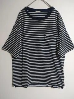 GU黒×白ボーダーカットソー　M （フォロー割り引き対象外）