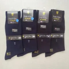 Pride O' Glen　メンズ　ソックス　4足セット　紳士　靴下　黒　紺