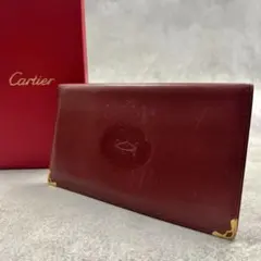 k*i様 新品未使用品 Cartier ボルドー ケース ギャラあり Cartier マストライン ボルドー レザー カードケース 8811 - メルカリ
